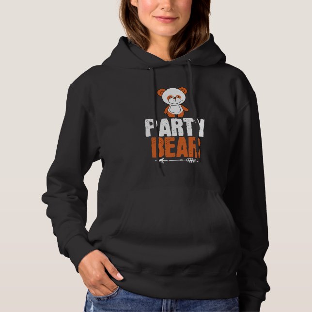 Bären - Party Bear Hoodie (Vorderseite)