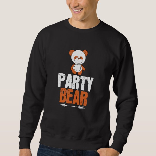 Bären - Party Bear Sweatshirt (Vorderseite)