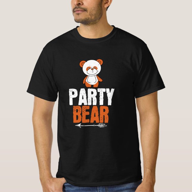 Bären - Party Bear T-Shirt (Vorderseite)