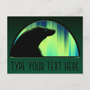 Bären Postcard Native Aurora Bären Art Cards Postkarte