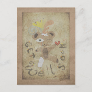 Bären Sie bald die Pflege Vintager Postkarten. Postkarte