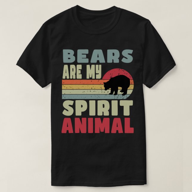 Bären sind mein Geist-Tier-T - Shirt (Design vorne)
