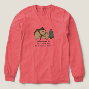 Bären sind süß, aber tödliche Wandertour-Spaß Tri-Blend Shirt