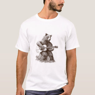 Bären spielen Gitarre Funny Geschenke T-Shirt