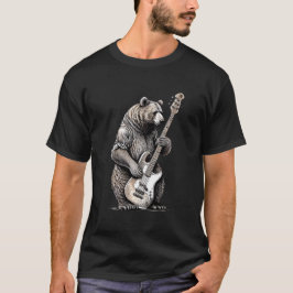 Bären spielen Gitarre Gitarre Gitarre Gitarre Bass T-Shirt