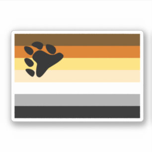 Bären-Stolz-Flagge Aufkleber