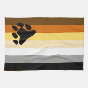 Bären-Stolz-Flagge Geschirrtuch