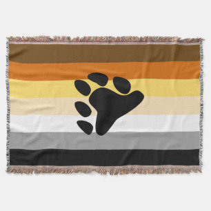 Bären-Stolzflagge mit Pfote Decke