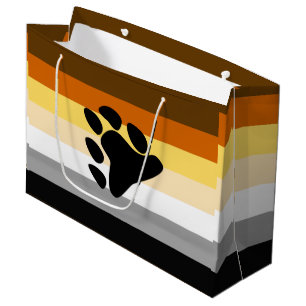Bären-Stolzflagge mit Pfote Große Geschenktüte