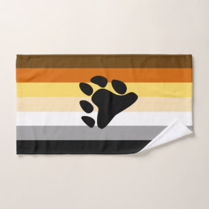 Bären-Stolzflagge mit Pfote Handtuch