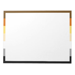 Bären-Stolzflagge mit Pfote Notizblock