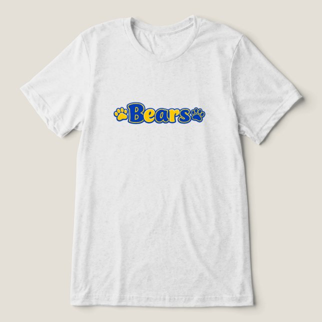 Bären  Tri-Blend shirt (Design Vorderseite)