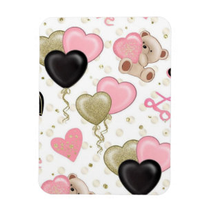 Bären und Herzen Magnet