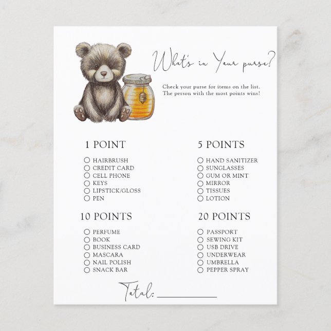 Bären und Honig - Was in Ihrem Geldbeutel steckt (Vorderseite)