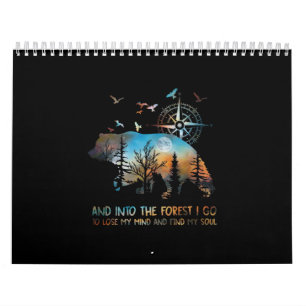 Bären und in den Wald gehe ich, um meinen Geist zu Kalender