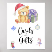 Bären und Weihnachtsgeschenke - Karten und Geschen