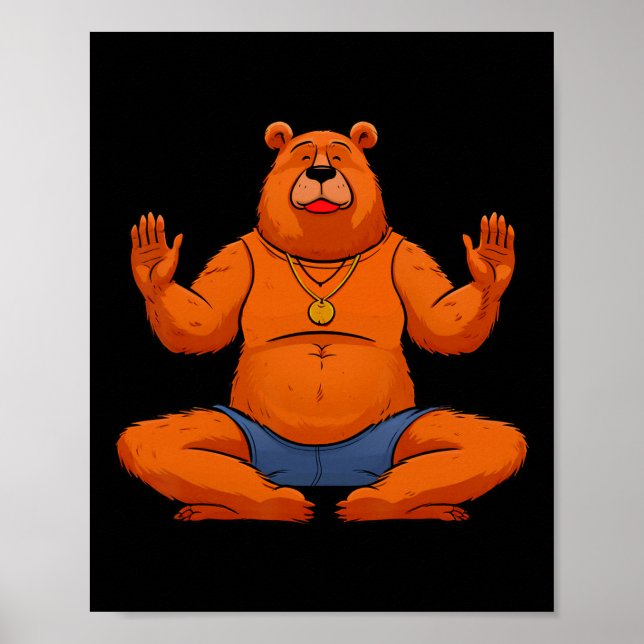 Bären Yogayogi-Bär  Poster (Vorne)