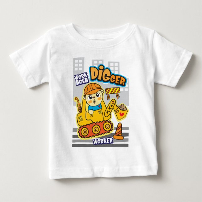 Bärenarbeiter Baby T-shirt (Vorderseite)