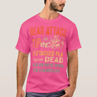 Bärenattacken Tipp Funny Camping Wandern im Val Pi T-Shirt