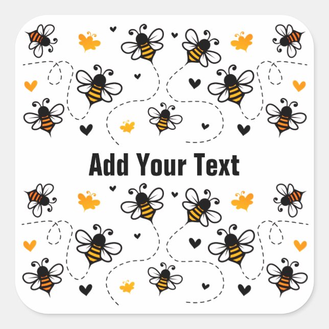 Bärenaufkleber Quadratischer Aufkleber (Vorderseite)