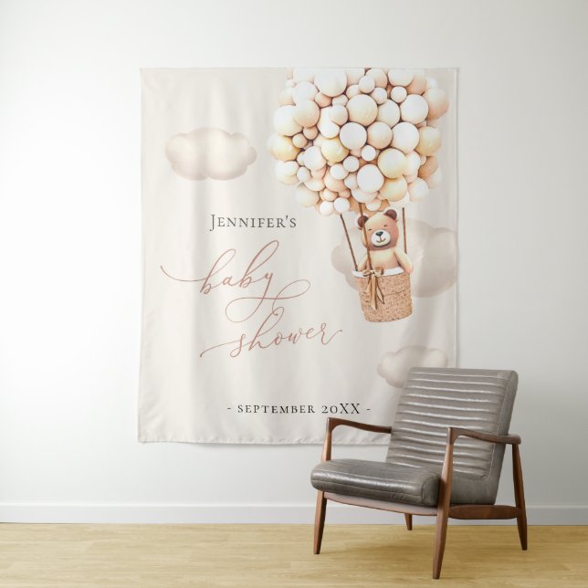 Bärenballons Geschlecht neutral Wandteppich (Beispiel)