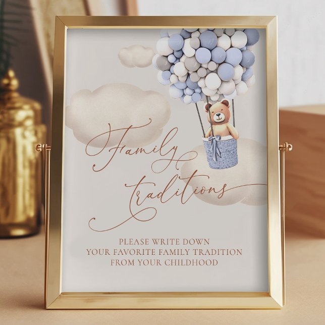 Bärenballons Lieblings-Familientraditionen Untersc Fotodruck (Von Creator hochgeladen)