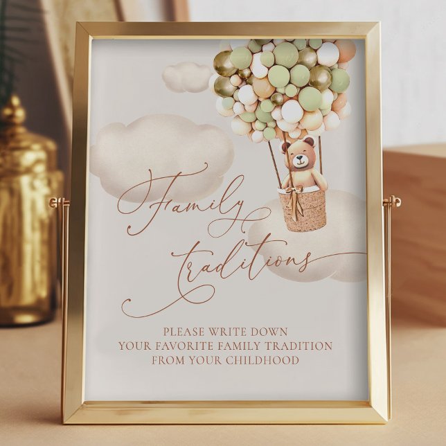 Bärenballons Lieblings-Familientraditionen Untersc Fotodruck (Von Creator hochgeladen)