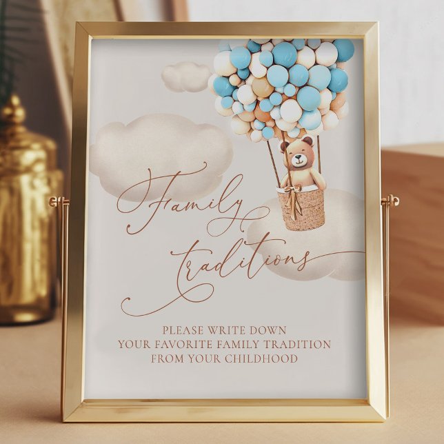 Bärenballons Lieblings-Familientraditionen Untersc Fotodruck (Von Creator hochgeladen)