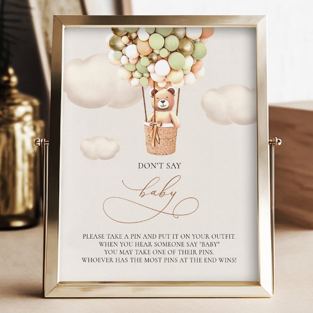 Bärenballons - Sagen Sie nicht BABY - Unterschreib Fotodruck (Von Creator hochgeladen)