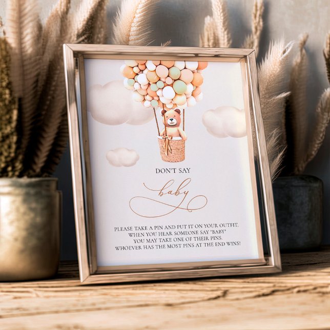 Bärenballons - Sagen Sie nicht BABY - Unterschreib Fotodruck (Von Creator hochgeladen)