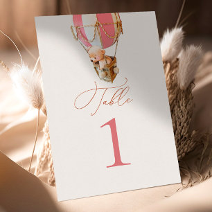 Bärenballons-Tischnummer Tischnummer