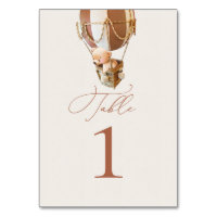 Bärenballons-Tischnummer