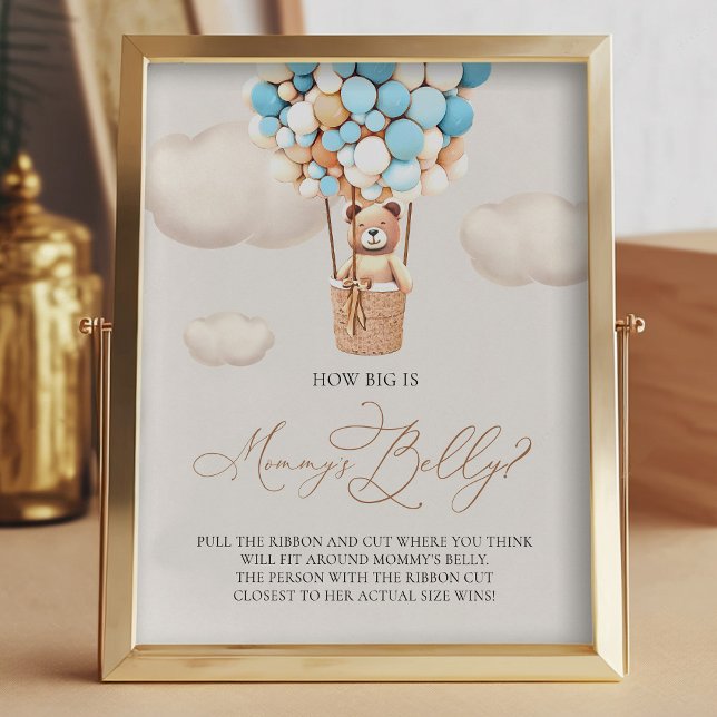 Bärenballons - Wie groß ist Mommy's Bauch - Zeiche Fotodruck (Von Creator hochgeladen)