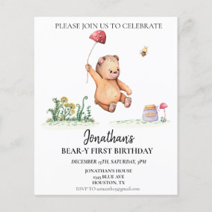 Bärenbär 1. Geburtstag Niedlicher Wasserbär