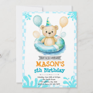 Bärenbecken-Party Einladung