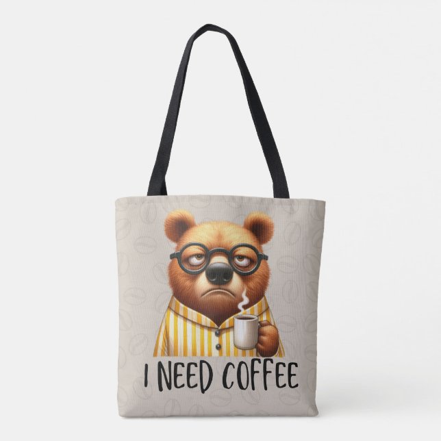 Bärenbedarf Kaffee-Tasche (Rückseite)
