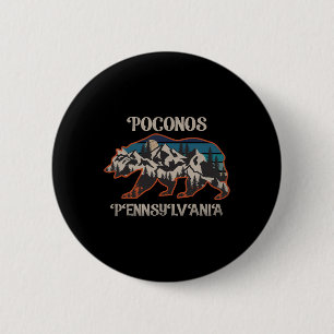 Bärenberge Poconos Pennsylvania Pa Vintage 80er Button
