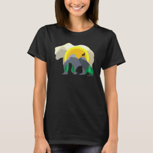 Bärenberge Wandern Hirsche Bergsteiger T-Shirt