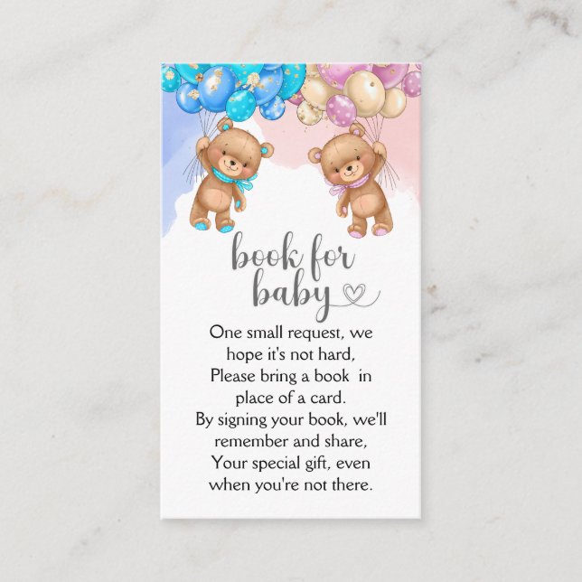 Bärenbücher für Babykarten Begleitkarte (Vorderseite)