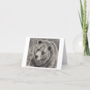 Bärendesign auf leeren Mitteilungskarten