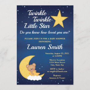 Bärendusche Einladung Twinkle Little Star