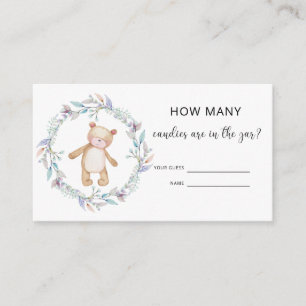 Bärendusche schätzen, wie viele KANDIEN Begleitkarte