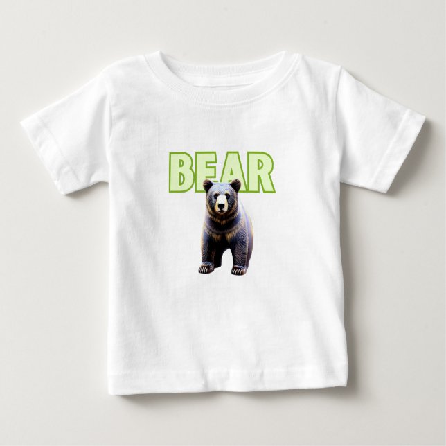 Bäreneleganz: Ikonisches Design der Pose Baby T-shirt (Vorderseite)