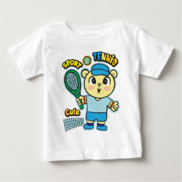 Bärenennisspieler Baby T-shirt