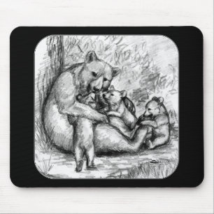 Bärenfamilie Mousepad