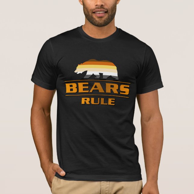 Bärenfarben Bärenregel T-Shirt (Vorderseite)