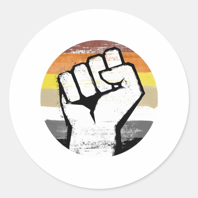 Bärenfeldrausch Runder Aufkleber (Vorderseite)