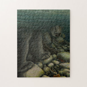 Bärenfischen Puzzle Personalisiert Lachs Art Puzzl