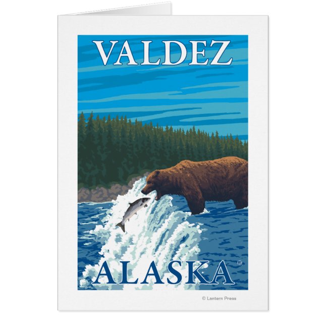 Bärenfischerei in Fluss - Valdez, Alaska (Vorne)