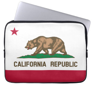 Bärenflagge der Republik Kalifornien: Cali Golden  Laptopschutzhülle